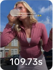 Hattie in the organic video that reached 449.6K views